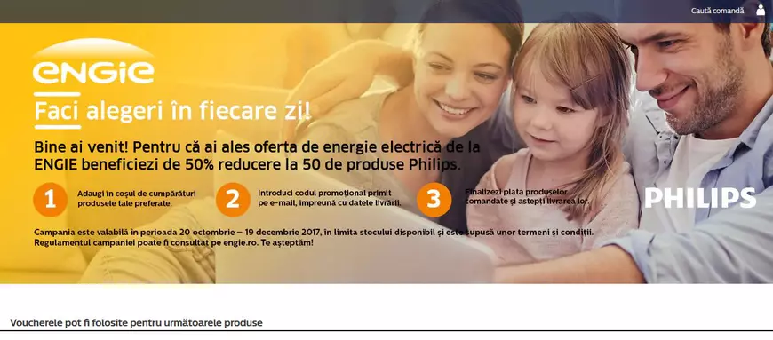 Promotie ENGIE: cine își schimbă furnizorul de electricitate și trece la grupul franco-belgian primește reducere 50% la electrocasnice Philips