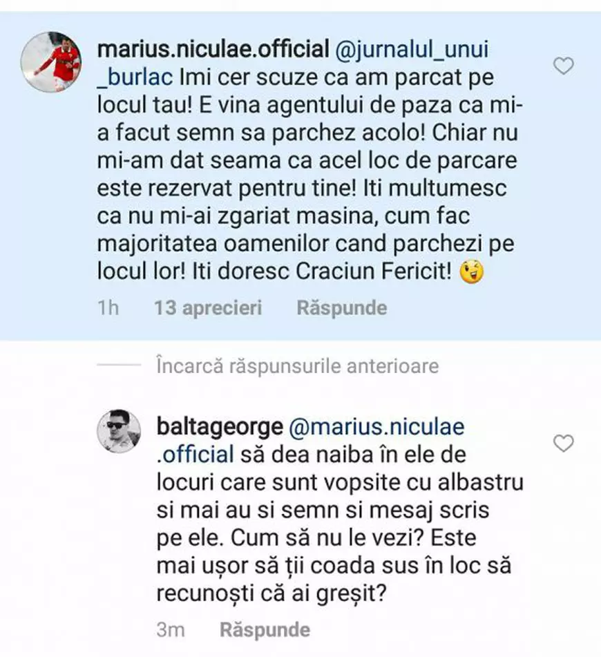 Marius Niculae, răspuns obraznic oferit lui Mihai Bendeac. Fostul fotbalist a insinuat că actorul este handicapat!