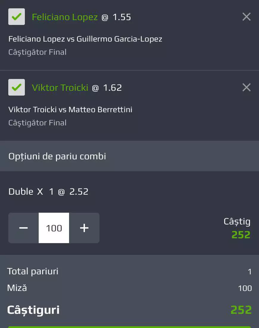 Biletul zilei din tenis 2 ianuarie propune două meciuri de la turneul ATP Doha