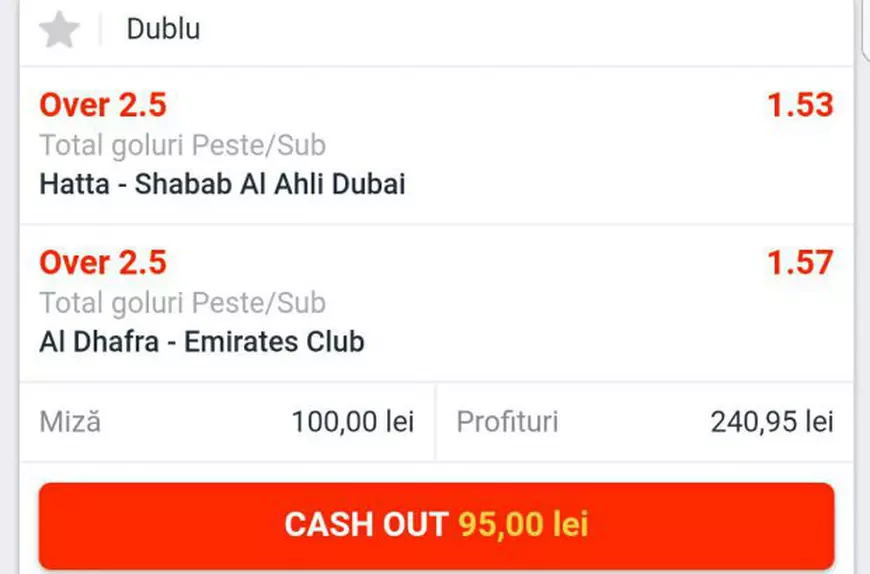 Biletul zilei din fotbal 11 ianuarie 2018. Combinație din Emirate
