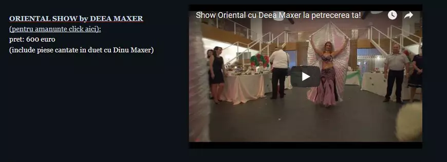 Cât ia Deea Maxer pentru un show de dans din buric. Câștigă bani buni din show-urile private | VIDEO