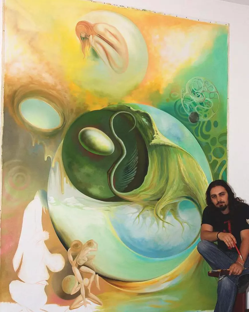 EXCLUSIV/ Câștigătorul de la Big Brother a dat lovitura în Germania. Iustin Ghiță își vinde picturile pe 6000 de euro