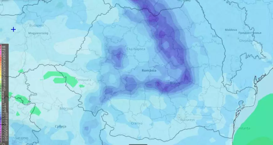 FOTO/ Harta gerului care va lovi România în următoarele zile