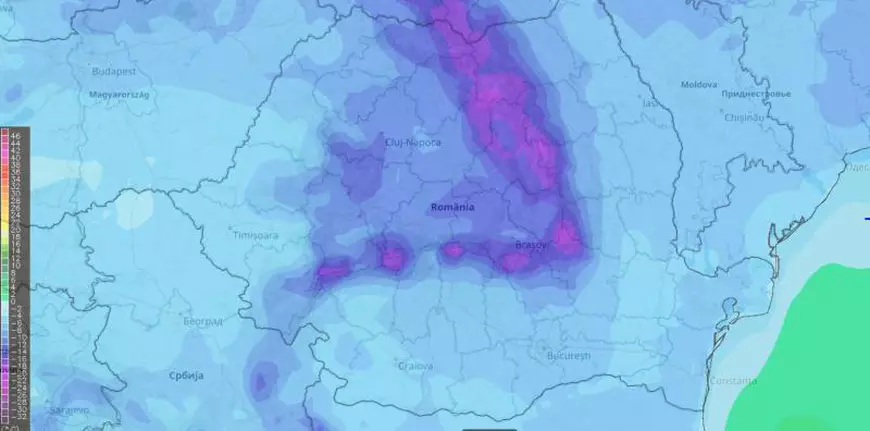 FOTO/ Harta gerului care va lovi România în următoarele zile