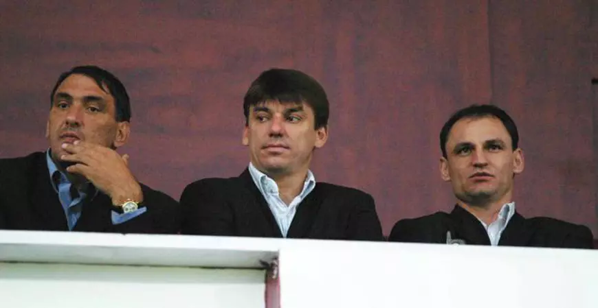 Dumitru Stîngaciu, stânga, lângă Didi Prodan și Anton Doboș