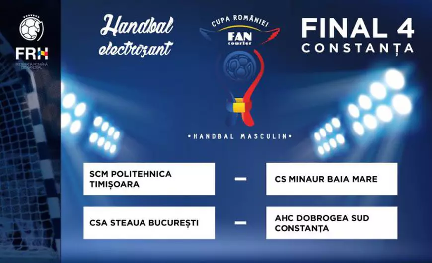 Cupa României la handbal băieți, programul meciurilor din Final Four. Se joacă la Constanța
