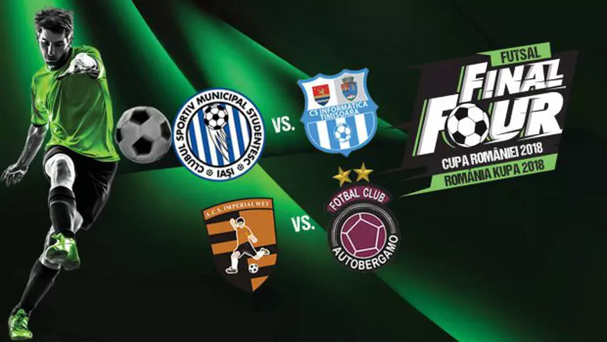 Miercurea Ciuc va găzdui, în premieră, Final Four-ul Cupei României la futsal. Programul semifinalelor