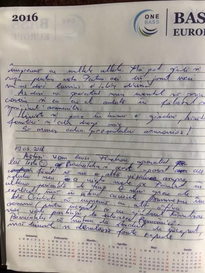 FOTO/Jurnalul criminalului din Brașov: „Un fel de testament” în care scria din 2014 despre nebunie, bani și ființe de lumină