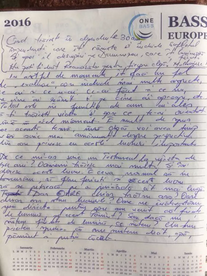 FOTO/Jurnalul criminalului din Brașov: „Un fel de testament” în care scria din 2014 despre nebunie, bani și ființe de lumină