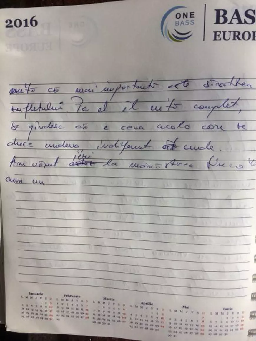 FOTO/Jurnalul criminalului din Brașov: „Un fel de testament” în care scria din 2014 despre nebunie, bani și ființe de lumină