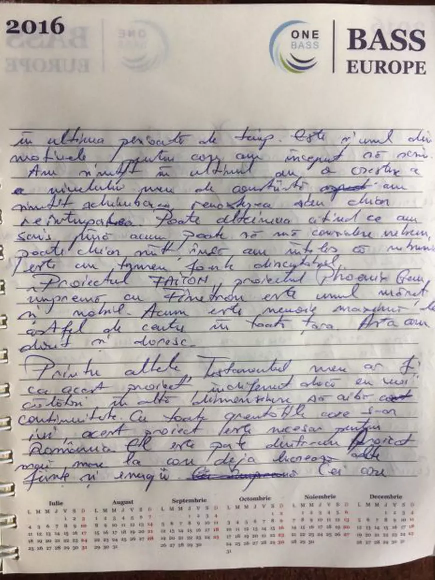 FOTO/Jurnalul criminalului din Brașov: „Un fel de testament” în care scria din 2014 despre nebunie, bani și ființe de lumină