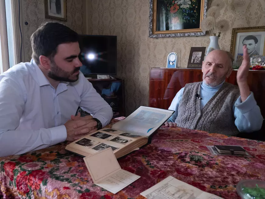 Acasa la veteranul de război Ştefan Grosu