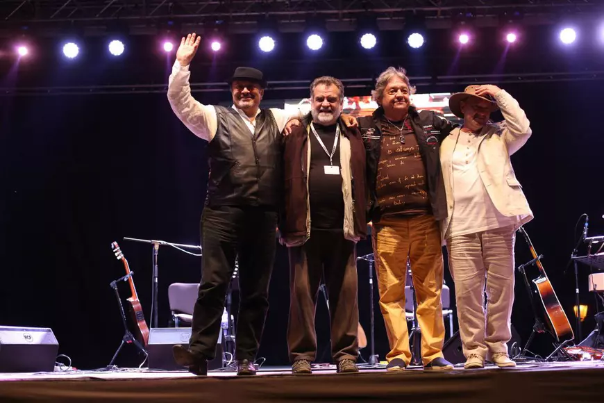 Nicu Alifantis, Alexandru Andrieș, Mircea Baniciu și Mircea Vintilă, într-un turneu istoric