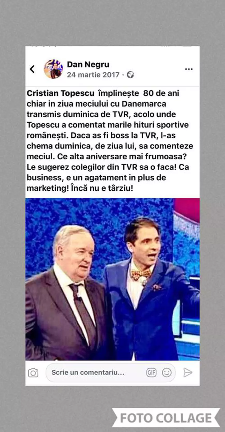 Dan Negru, despre Cristian Țopescu. "Era încă lucid și ambițios"
