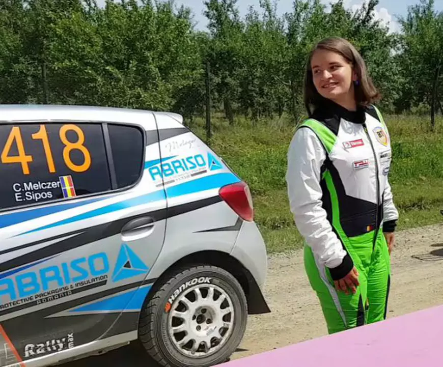 Francesca Maior face parte din echipa Napoca Rally Academy