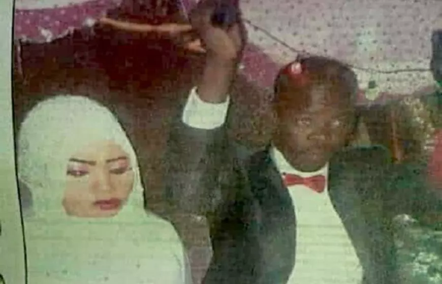 Imagine cu Noura Hussein de la nunta cu vărul ei  (foto Twitter)