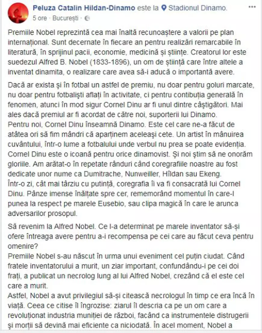 Fanii dinamoviști nu știu când vor avea un stadion nou, dar știu cum vor să se cheme: ”E o icoană pentru noi!”