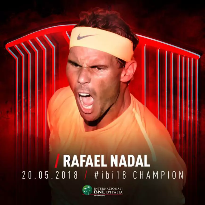Rafael Nadal a câștigat pentru a 8-a oară turneul Masters 1.000 de la Roma