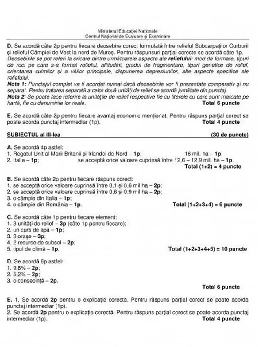 BAC 2018 Geografie. Subiectele date la Bacalaureat 2018 la Geografie