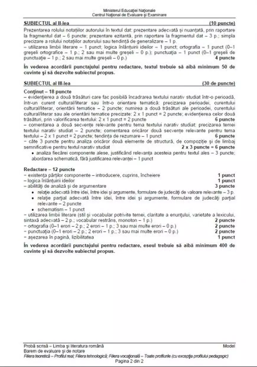 BACALAUREAT 2018 la Limba și literatura română. Absolvenții de clasa a XII-a au dat primul examen scris / UPDATE