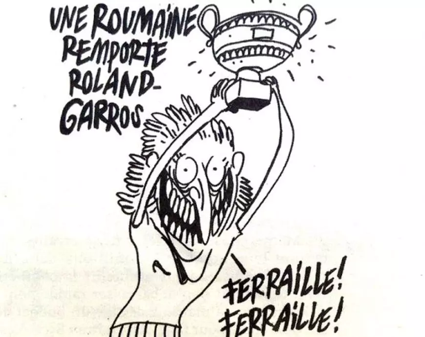 Caricatura cu Simona Halep din Charlie Hebdo