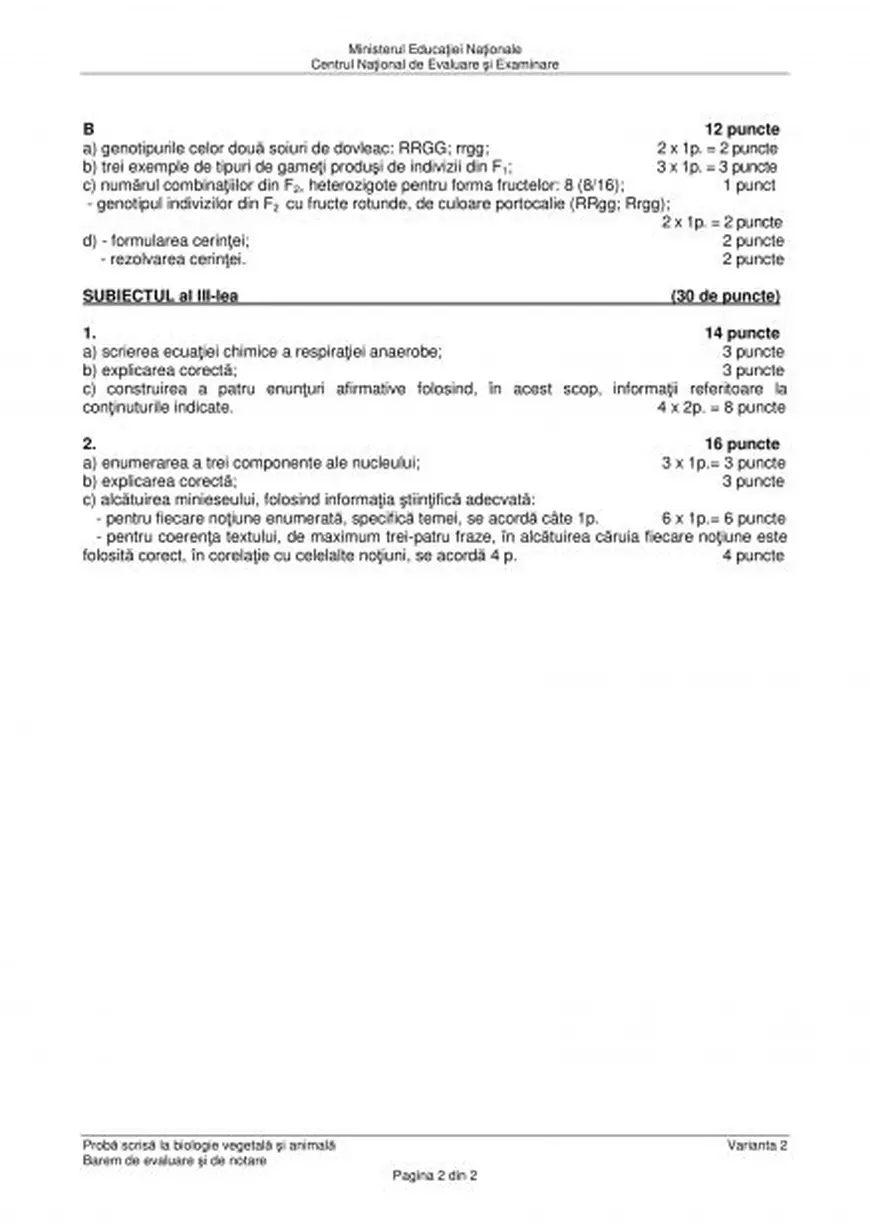 BAC 2018 Biologie. Care sunt subiectele date la Bacalaureat 2018 la Biologie