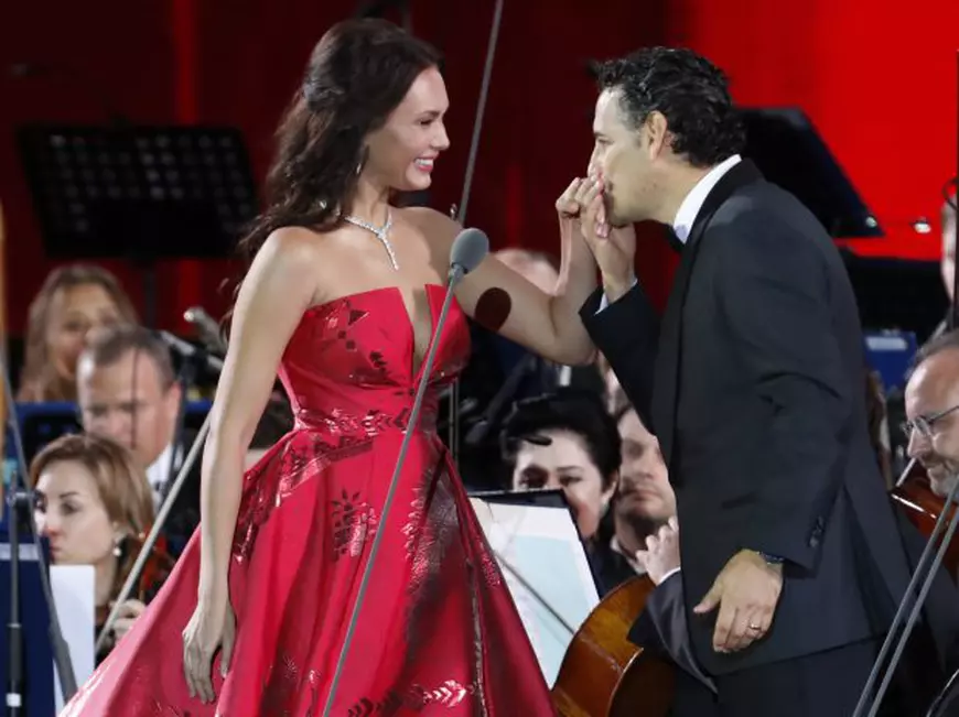 Muzică clasică pentru Putin și Infantino, în Piața Roșie, înainte de deschiderea Campionatului Mondial de fotbal Rusia 2018 | FOTO