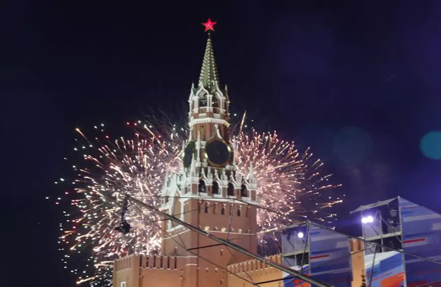 Muzică clasică pentru Putin și Infantino, în Piața Roșie, înainte de deschiderea Campionatului Mondial de fotbal Rusia 2018 | FOTO