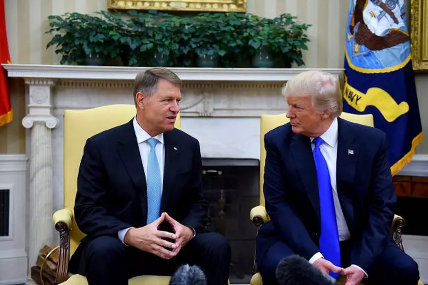 Klaus Iohannis și Donald Trump, la Casa Albă