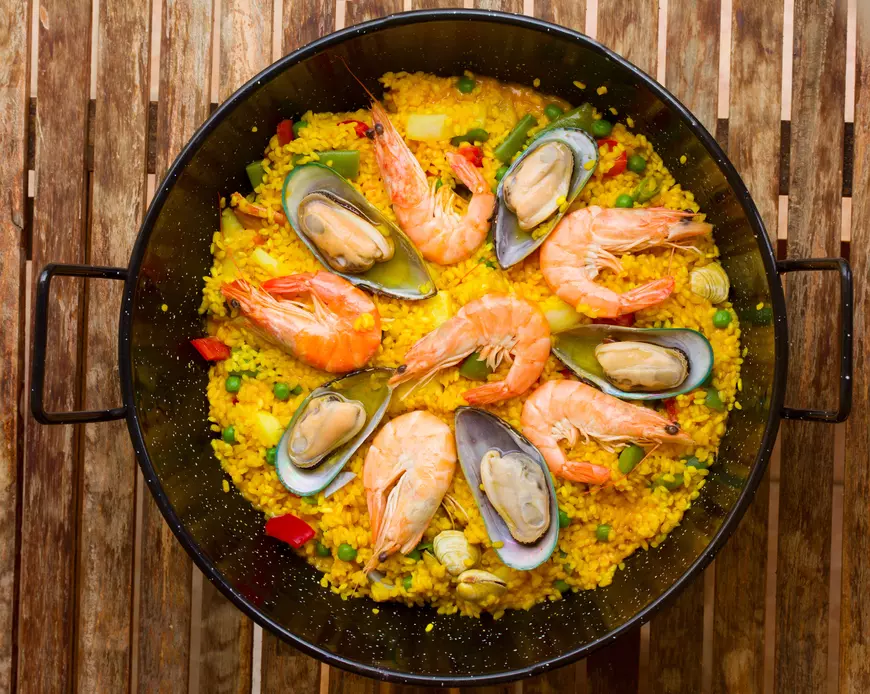 paella cu creveti