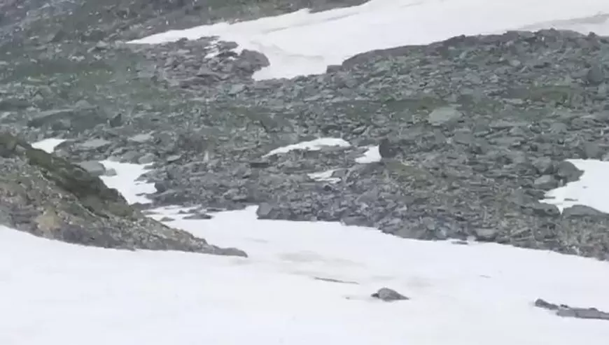 Ploaie cu grindină pe Vârful Negoiu de 1 iunie