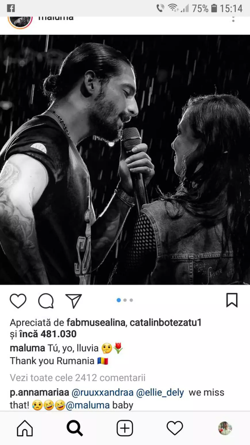 VIDEO / Românca sărutată de Maluma a ajuns vedetă peste noapte. ”Iubitul meu s-a supărat”