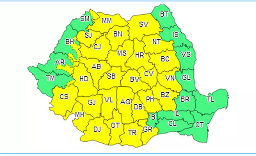 Furtunile și ploile amenință România. Cod galben în weekend