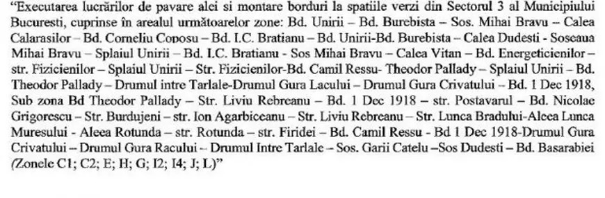 Primăria Sectorului 3 dă 10 milioane de lei pe borduri și pavele