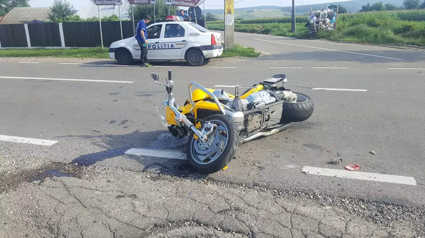 Cum s-a salvat șeful Poliției Rutiere Vaslui dintr-un grav accident de motocicletă, în care a văzut moartea cu ochii