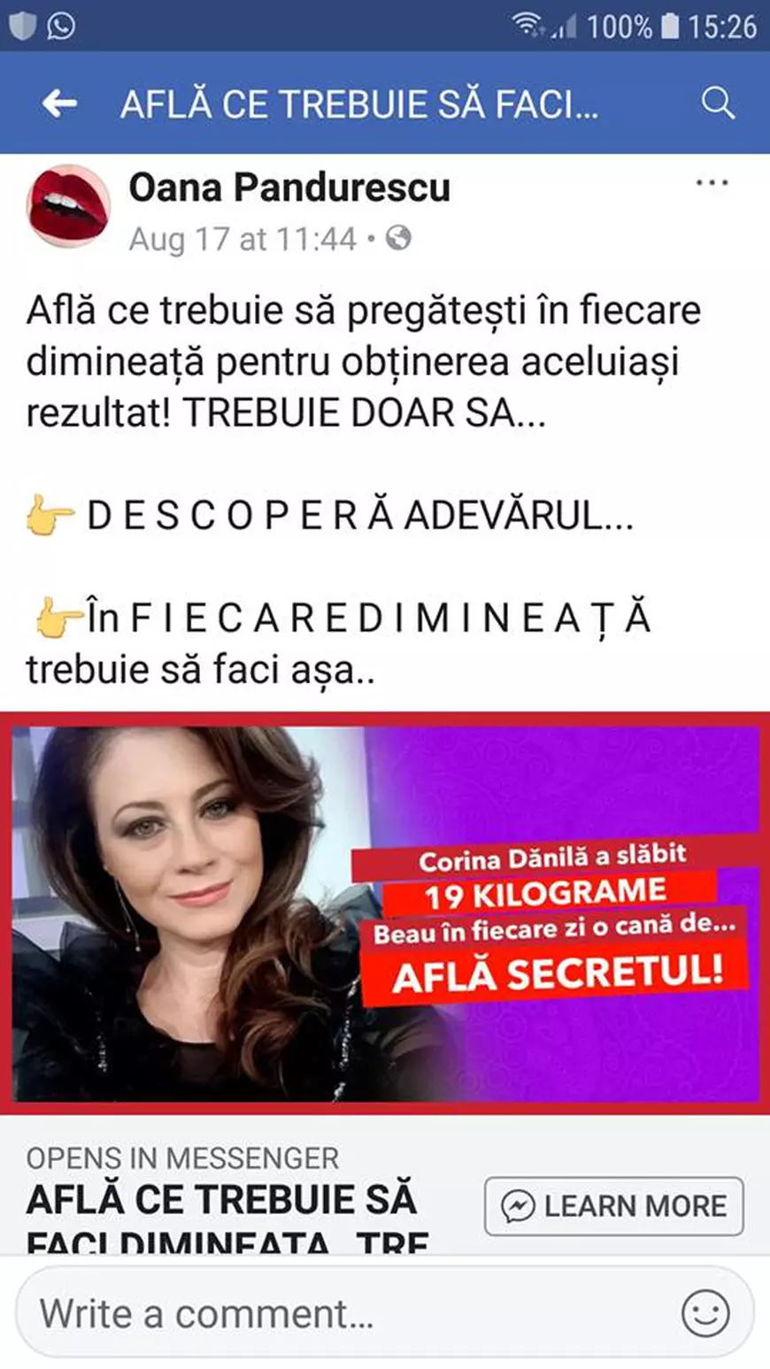 Corina Dănilă, enervată la culme. "Această impostoare se folosește de imaginea mea"
