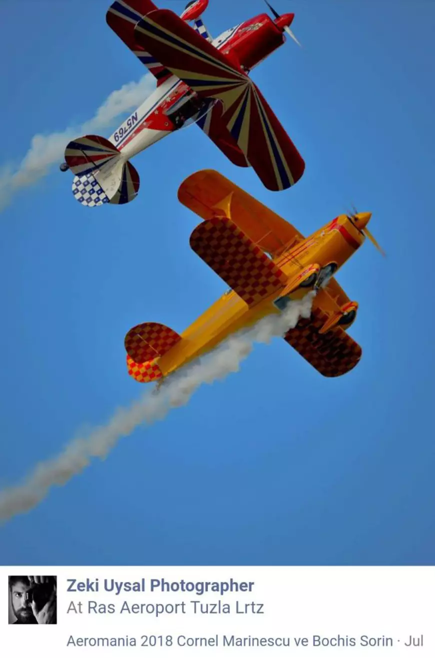 FOTO/ Piloții Cornel Marinescu și Sorin Bochiș au zburat în tandem, la Tuzla, cu două săptămâni înainte de tragedia din Suceava