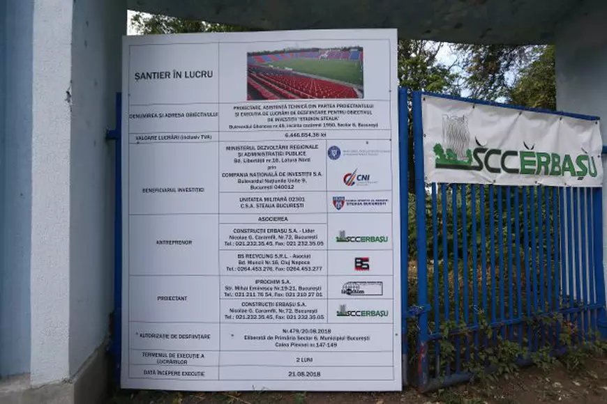 Adio, pică Templul! A început demolarea stadionului Steaua: vise, iluzii, drame și bucurii, de-a valma sub șenilele buldozerelor/FOTO