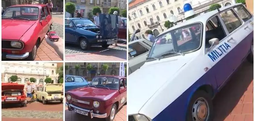 Miliția a fost vedeta unei expoziții de mașini retro în Timișoara. Cum arată retromobilele
