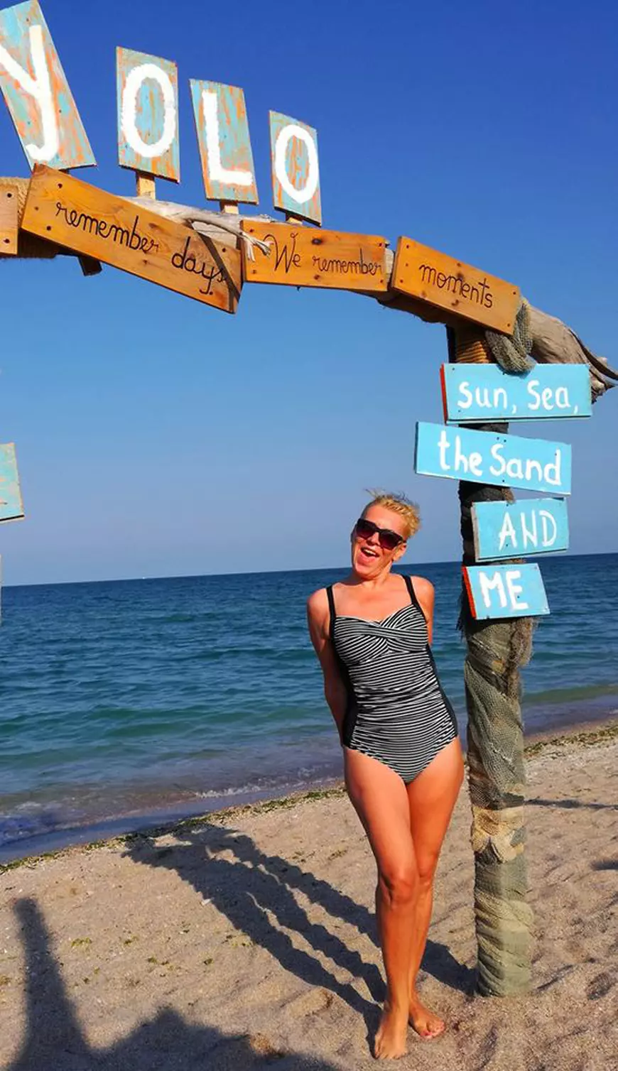 Silvia Dumitrescu și-a făcut vacanța la rulotă, în Vama Veche