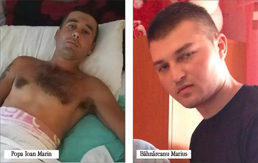 Un tânăr ar fi fost bătut de un jandarm din Vaslui. Bărbatul a fost operat la spital. Bărbatul din dreapta este jandarmul acuzat de violențe