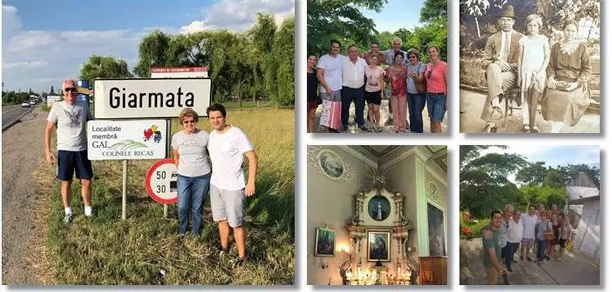 O familie de brazilieni a ajuns în Timiș pentru a-și descoperi originile. În Giarmata au găsit urmele străbunicilor