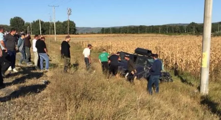Accident cumplit pe E85, la ieșire din Adjud
