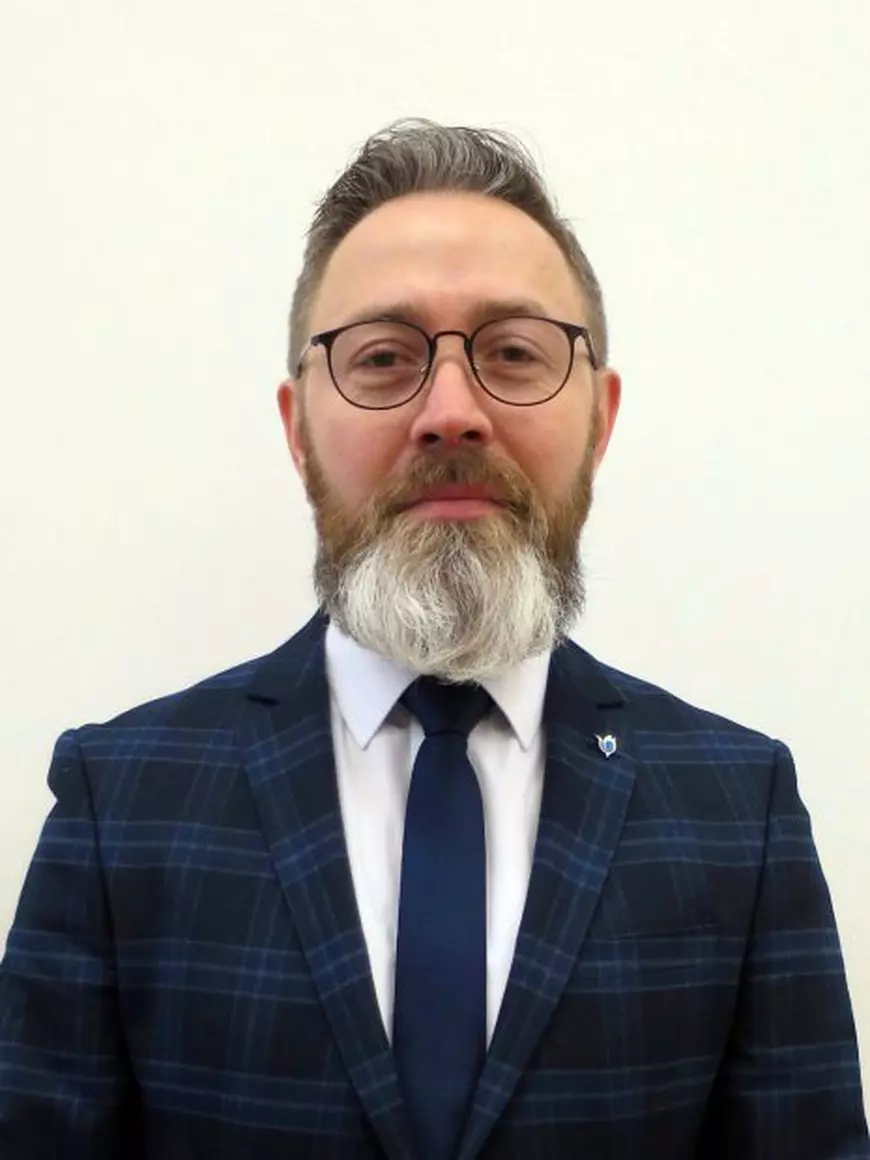 Amedeo Ene, în fotografia oficială de masterand la Stockholm