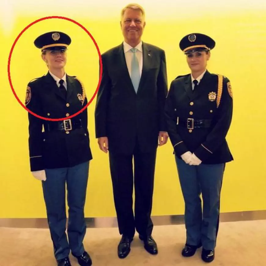 FOTO | O poliţistă româncă l-a păzit pe Donald Trump la ONU