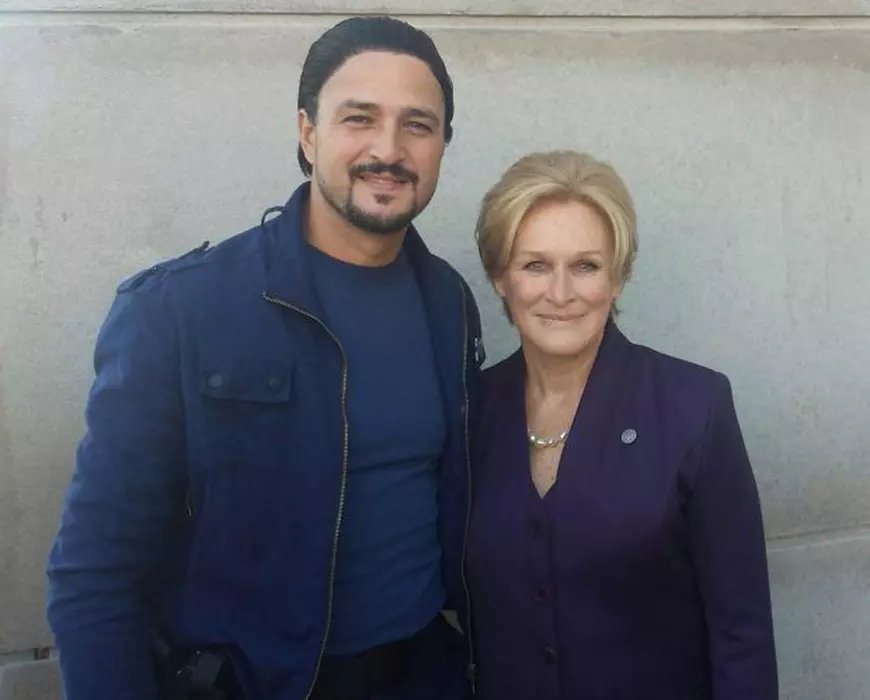 Cu actrița Glenn Close