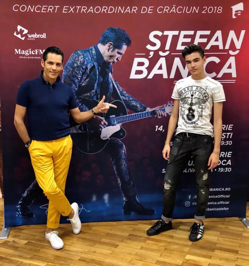 Ștefan Bănică jr e mândru că fiul îi calcă pe urme: "Îmi doresc să joc într-un spectacol alături de băiatul meu"
