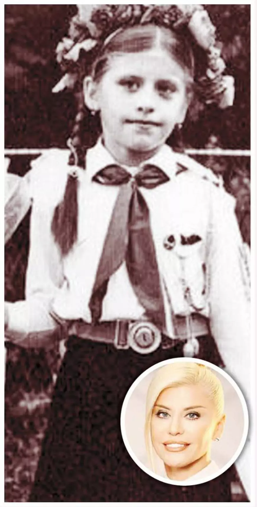 Cum a fost Loredana Groza în prima zi de școală. Mama ei i-a fost învățătoare