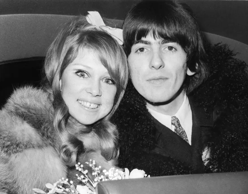 George Harrison și Pattie Boyd 