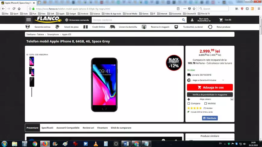iPhone 8 pe Flanco de Black Friday